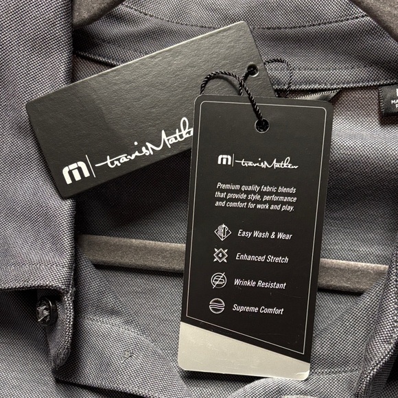 Travis Mathew Excursion Charcoal Polo Shirt. NWT - Picture 13 of 13